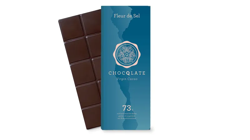 Virgin Cacao Schokolade Fleur de Sel, 73% Kakao, 75g von TrustFood GmbH Gallerie Bild 3