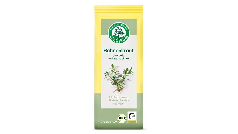 Bohnenkraut gerebelt und getrocknet