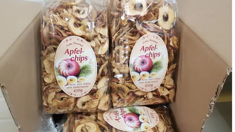 Bio Apfelchips: Karton mit 6 Päckchen à 450 g Gallerie Bild 1