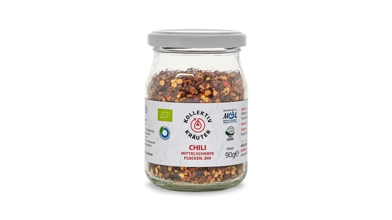 KollektivKräuter Chili, mittelscharfe Flocken, bio