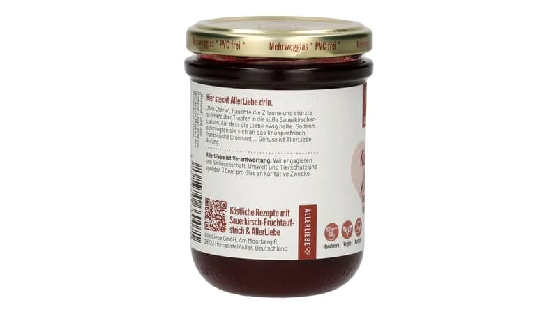 BIOLAND Sauerkirsch-Fruchtaufstrich 210 g von Allerliebe  Gallerie Bild 5
