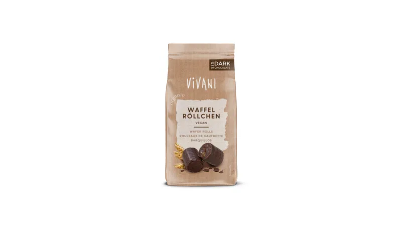 Vivani - Waffel Röllchen mit Zartbitter Schokolade von FineLand GmbH Gallerie Bild 2