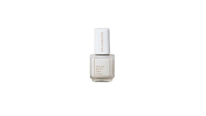 Kia-Charlotta, Vegan Matt Top Coat (Überlack), 100% vegan zertifiziert nach „The Vegan Society“, Erzeugt ein mattes Finish, Schnelltrocknend, 11ml Gallerie Bild 1