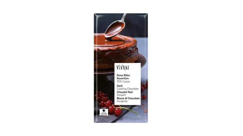 Vivani - Feine Bitter Kuvertüre 70% Cacao (200 g-Tafelformat) von FineLand GmbH Gallerie Bild 3