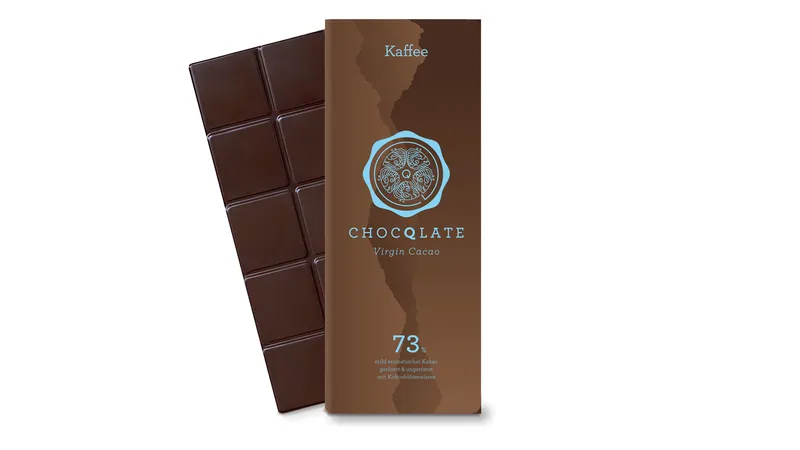 Virgin Cacao Schokolade Kaffee, 73% Kakao, 75g von TrustFood GmbH Gallerie Bild 4