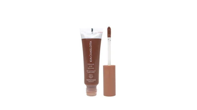Kia-Charlotta, Veganer Lipgloss Unstoppable (Hellbraun), Zertifiziert Natürlich & Vegan, Made in Germany, 11ml von tvey GmbH Gallerie Bild 1