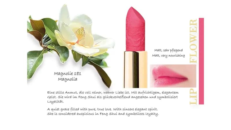 Lippenstift Lip Flower Magnolie 181| ohne Titandioxid von Bio Make-Up Gallerie Bild 1