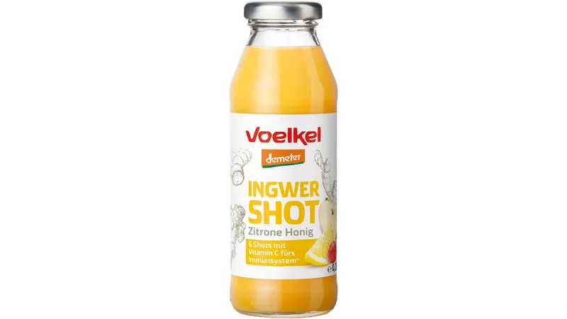 Shot Ingwer & Zitrone - Honig mit Fruchtsäften