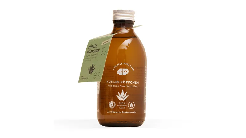 Kühles Köpfchen 250ml  - Veganes Aloe Vera Gel - plastikfrei verpackt! 