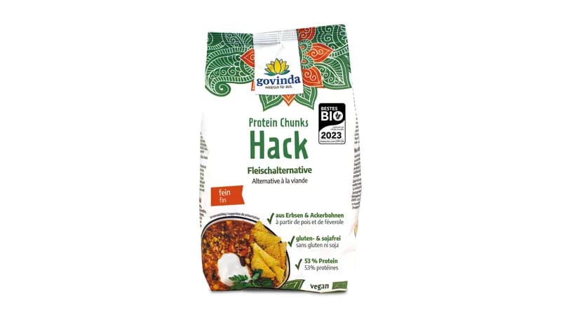 Bio Protein Chunks, Hack von Govinda Natur GmbH Gallerie Bild 1