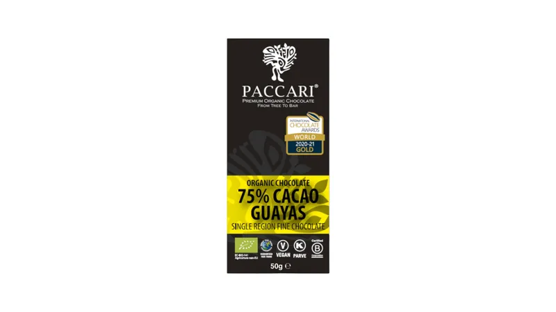 Bio Schokolade Guayas, 75% Kakao von PACCARI Schokolade Gallerie Bild 1