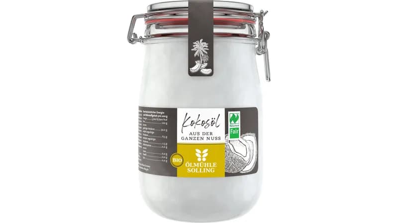 Kokosöl nativ, Naturland Fair, aus der ganzen Nuss 1 L von Ölmühle Solling Gallerie Bild 1