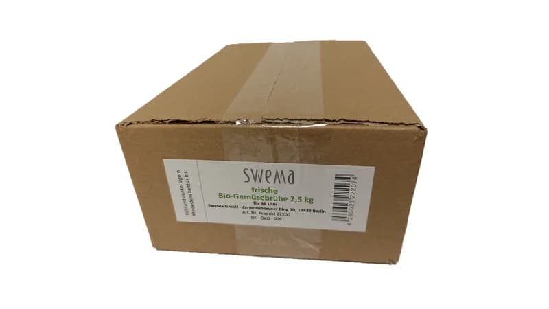 SweMa Gemüsebrühe klassisch, 2,5 kg für 96 Liter, 73% rohes Gemüse, Steinsalz, Gewürze. Sonst nichts!  Ohne Zusätze, ohne Hefe  von SweMa - Frische Gemüsebrühe Gallerie Bild 1