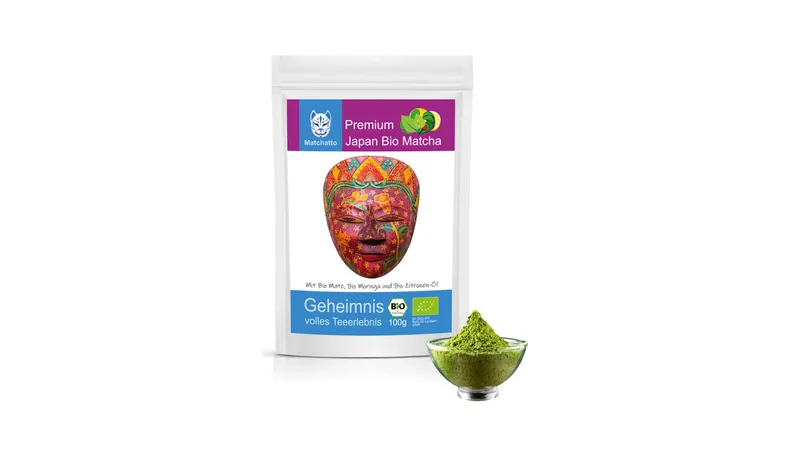 Matcha Tee Mate & Moringa mit Zitrone Bio 100g von Matchatto GmbH Gallerie Bild 1