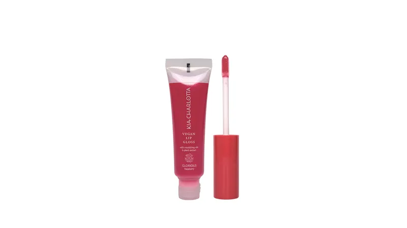Kia-Charlotta, Veganer Lipgloss Glorious (Himbeere), Zertifiziert Natürlich & Vegan, Made in Germany, 11ml