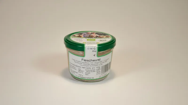 Fleischwurst im Glas von Biohof Kapplermühle