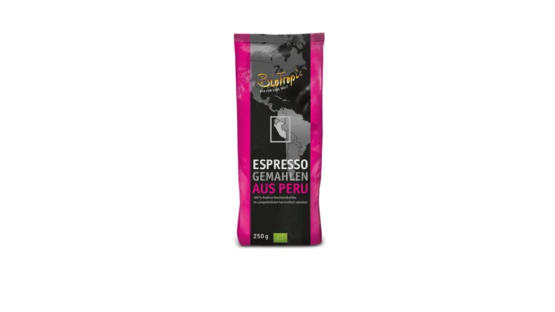 Espresso gemahlen aus Peru