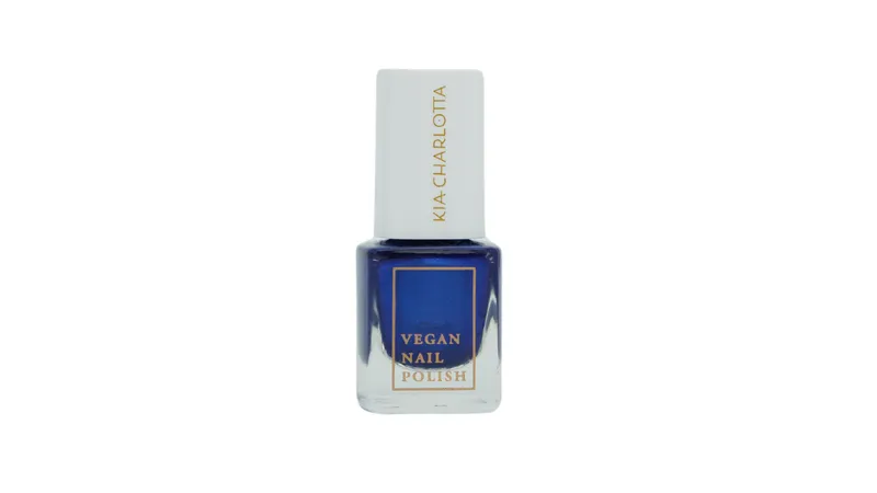 TESTER: Kia-Charlotta I VEGANER Nagellack I Night Swimming I Metallisches Ozeanblau I TIERVERSUCHSFREI und MADE IN GERMANY I Premium Qualität I 5ml