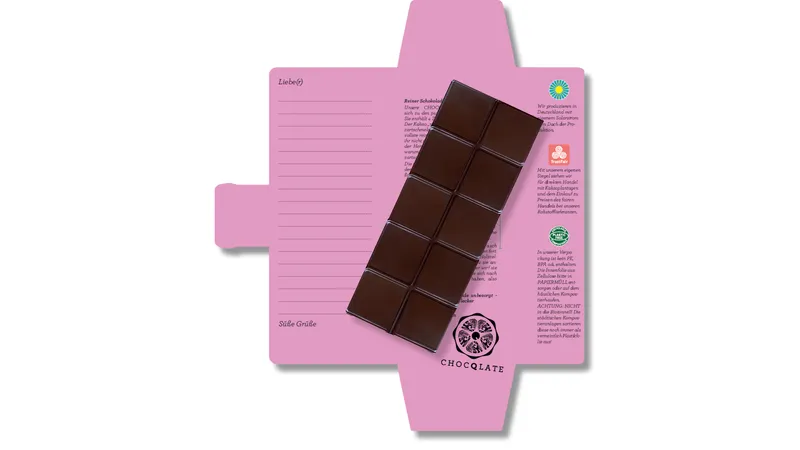 SweetGreets Schokolade "Gänsehaut lügt nie", 50% Kakao + Haselnussmus, 70g von TrustFood GmbH Gallerie Bild 5