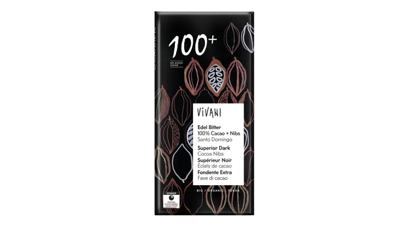 Vivani - Edel Bitter 100% Cacao + Nibs, Santo Domingo von FineLand GmbH Gallerie Bild 1