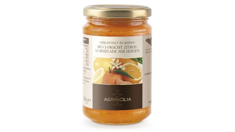 Bio-Marmelade aus sizilianischen Zitrusfrüchten