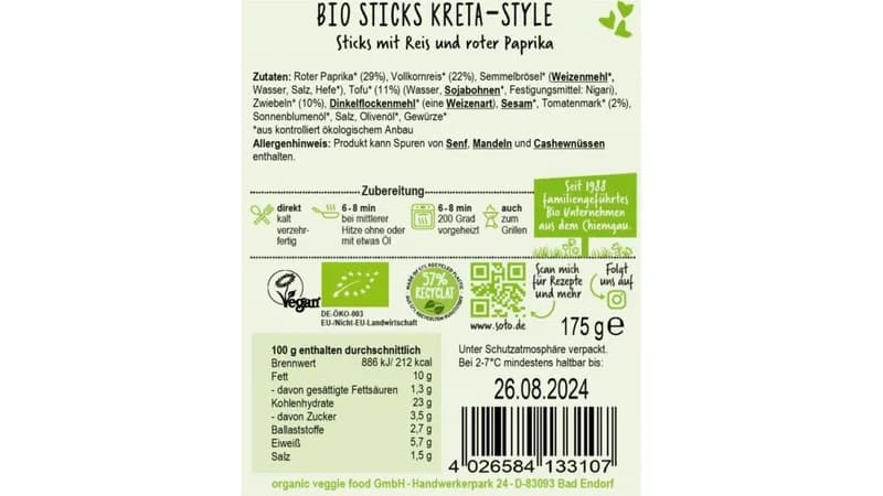 Bio Sticks Kreta-Style