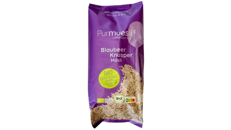 Bio Müsli Blaubeer Knusper von Purmuesli Food GmbH Gallerie Bild 1