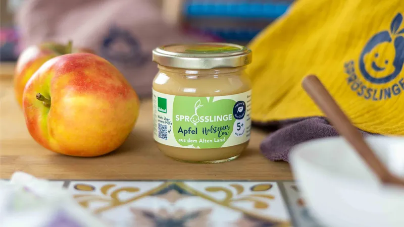 Bioland Babybrei Apfel Holsteiner Cox 180g – 6er VPE von Nanny Pear Food GmbH Gallerie Bild 1
