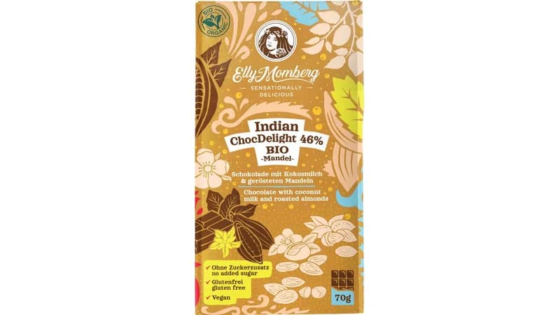Indian ChocDelight 46% BIO Erythrit Mandel von Elly Momberg Gallerie Bild 1