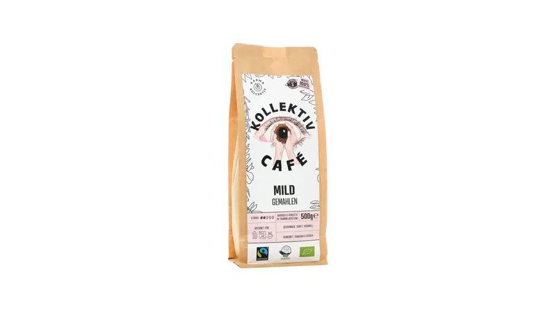 KollektivCafé Mild, Gemahlener Bio-Röstkaffee