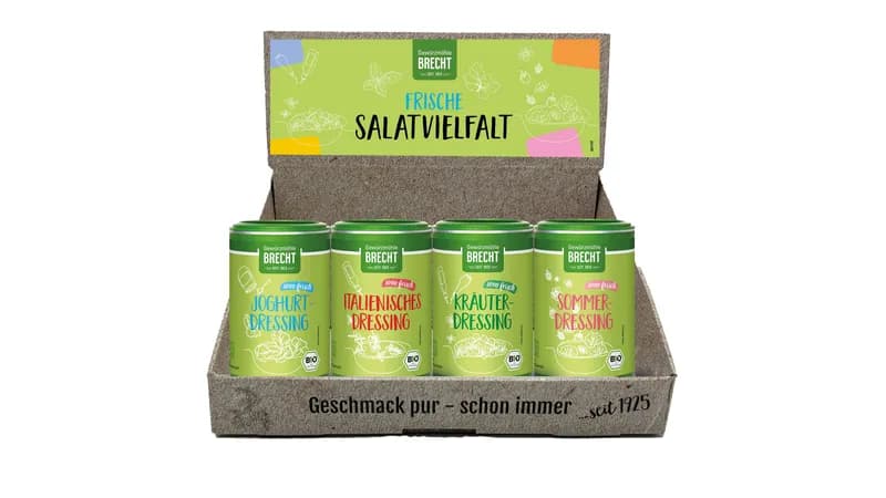 Thekendisplay "Frische Salate", bestückt