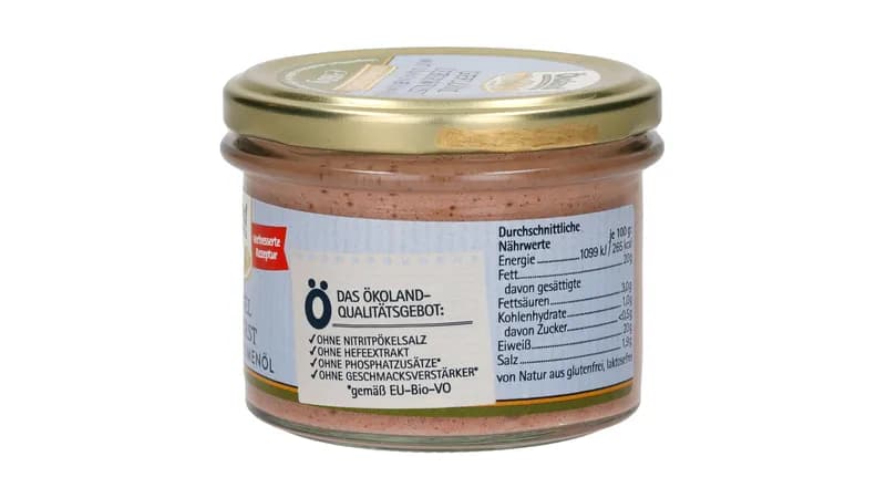 Geflügel-Leberwurst mit Sonnenblumenöl in Gourmet-Qualität