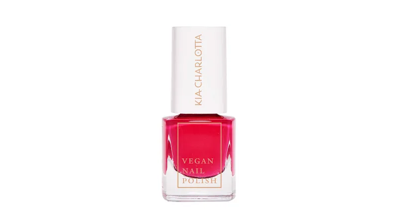 TESTER: Kia-Charlotta, Veganer Nagellack Midsummer Magic (Purpurrot), Bis zu 87% natürlich, 100% pflanzliche Lösungsmittel, Zertifiziert Vegan, Made in Germany, Premium Qualität, 5ml