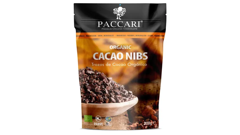 Rohe Bio Kakao Nibs (Kakaobohnensplitter) von PACCARI Schokolade Gallerie Bild 1