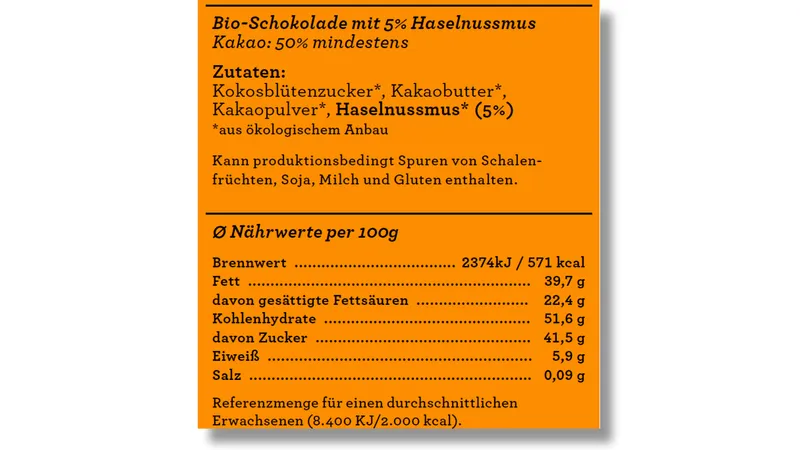 SweetGreets Schokolade "Freunde fürs Leben", 50% Kakao + Haselnussmus, 70g von TrustFood GmbH Gallerie Bild 5