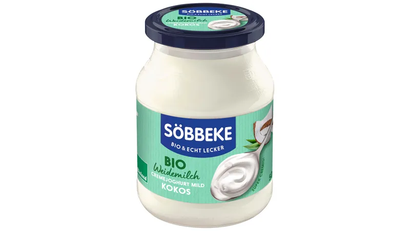 Bio Weidemilch Joghurt mild Kokos 7,5 % Fett