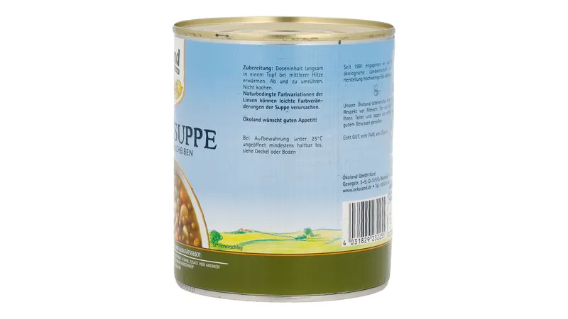 Linsensuppe mit Würstchenscheiben