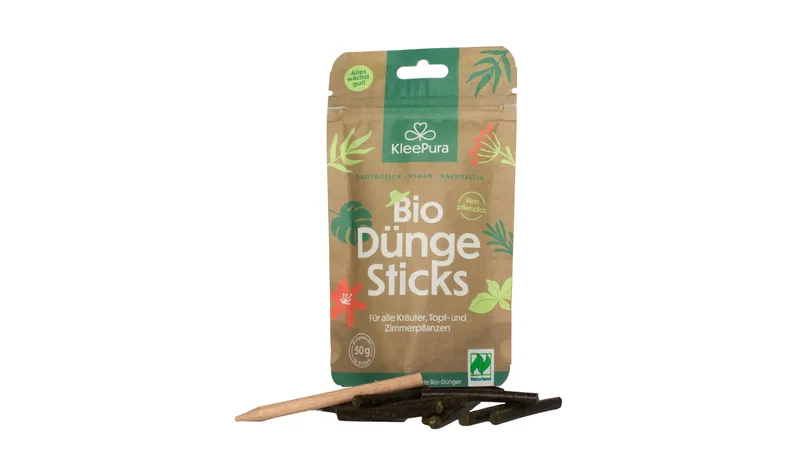 KleePura BioDüngerSticks aus 100% Bio-Klee und Bio-Luzerne (Naturland)