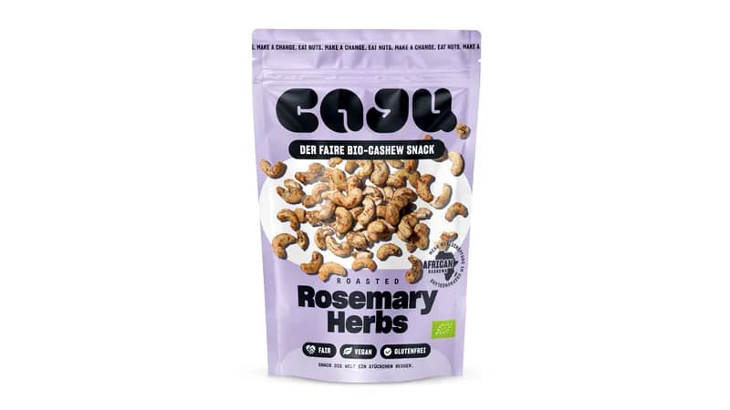 caju Bio Cashew Snack Rosemary Herbs 140g von caju Gallerie Bild 1