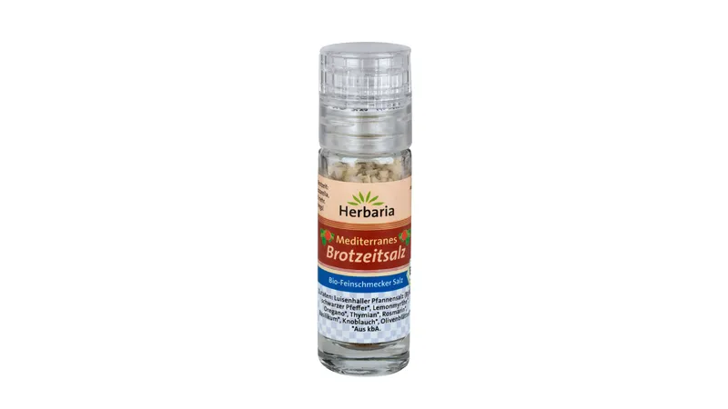 Mediterranes Brotzeitsalz bio Mini-Mühle