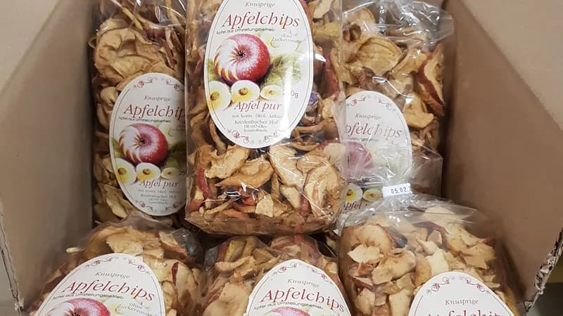 Bio Apfelchips: Karton mit 12 Päckchen à 250 g Gallerie Bild 1