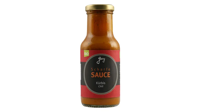 Scharfe SAUCE Kürbis Chili Bio - vegan - ohne Tomaten mit Hokkaido Kürbis Gallerie Bild 1