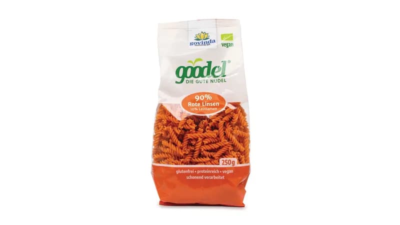 Goodels - die gute Nudel "Rote Linse Leinsaat" Spirelli von Govinda Natur GmbH Gallerie Bild 1
