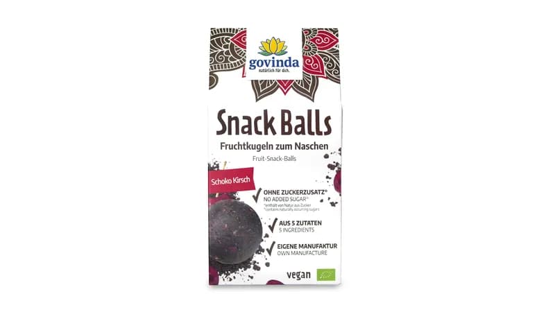 Snack Balls Schoko Kirsch von Govinda Natur GmbH Gallerie Bild 1
