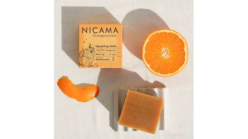 Upcyclingseife mit Peelingeffekt - Orangenschale von NICAMA Gallerie Bild 3