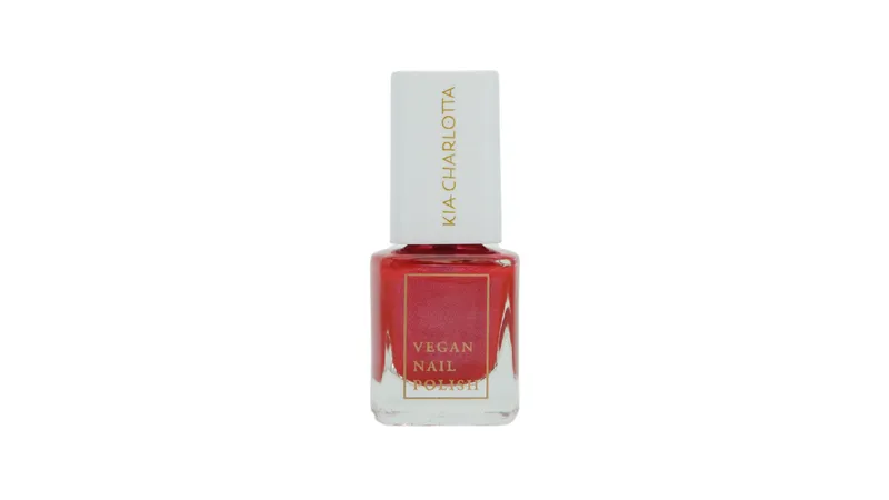 TESTER: Kia-Charlotta I VEGANER Nagellack I Kissing Lips I Metallisches Wassermelonenpink I TIERVERSUCHSFREI und MADE IN GERMANY I Premium Qualität I 5ml