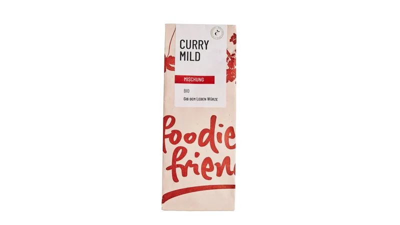 BIO Curry mild in einer kompostierbaren Tüte