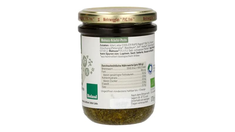 ALLERLIEBE Kräuter-Walnuss Pesto 175g von Allerliebe  Gallerie Bild 4