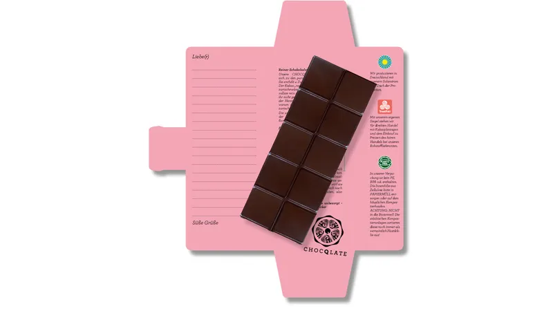 SweetGreets Schokolade "...gönn Dir, was immer Dir gut tut!", 50% Kakao + Haselnussmus, 70g von TrustFood GmbH Gallerie Bild 5