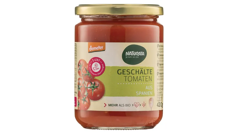 Geschälte Tomaten in Tomatensaft